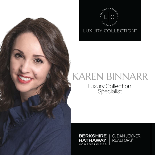 Karen Binnarr's headshot, with the words 