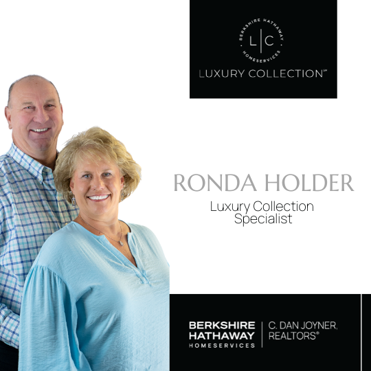 Ronda and Chris Holder, with the title "Luxury Collection Specialist" below her name